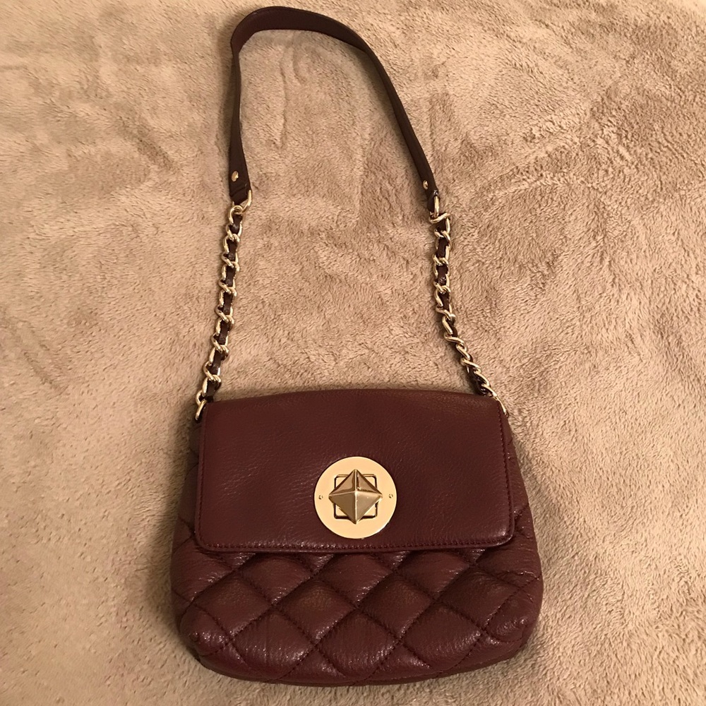 Kate Spade Gold Coast meadow plum quilted bag